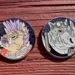 Teenage Mutant Ninja Turtles: Beebop & Rocksteady 2 inch Medallion Challenge Coin