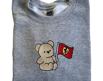 Formula One Team Bear Embroidered Sweatshirt