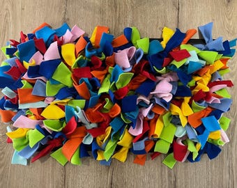 Extra Large Multi-Coloured Interactive Washable Dog Snuffle Training Treat Mat