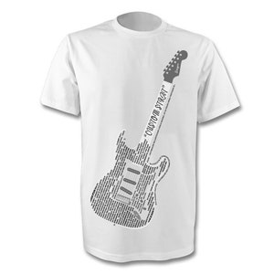 Custom Song Lyrics Electric Guitar Strat Version .v3 Any Song Lyrics Song Lyrics SVG image 4