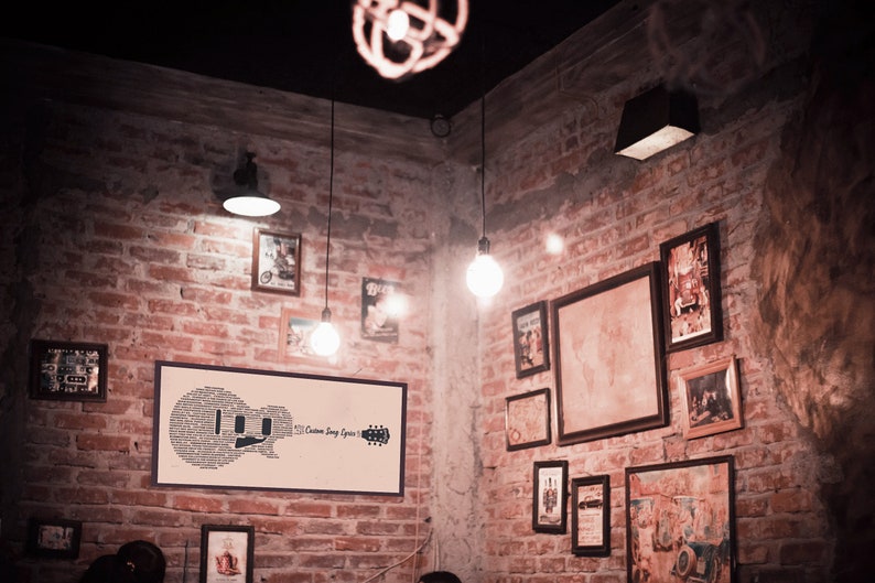 Custom Song Lyrics Electric Guitar Version .v2 Song Lyrics Etsy