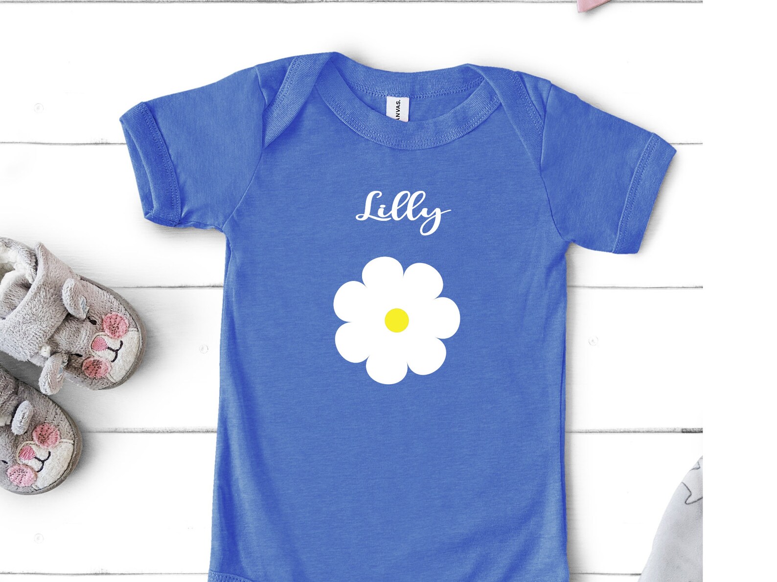 Kids daisy TShirt personalized with name toddler shirt Etsy