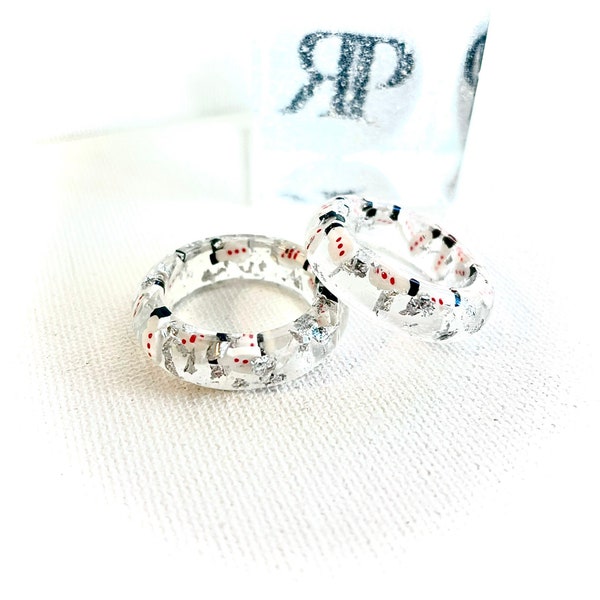 Snow Globe Ring Etsy