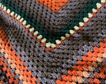 Candy Stripe Crochet Throw