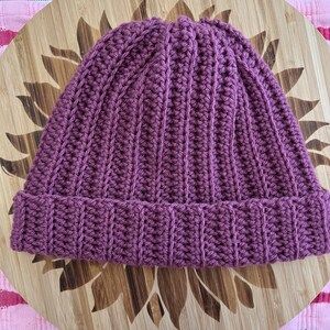 Basic B Crochet Beanie
