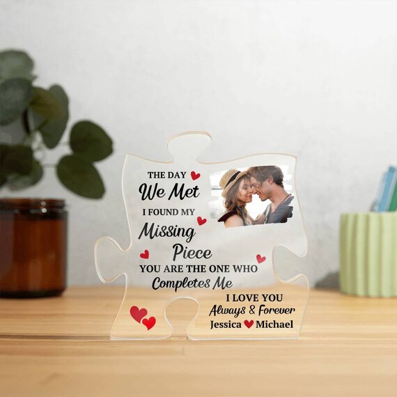 Love Of My Life Gifts You Are The Missing Piece - Couple Personalized ...