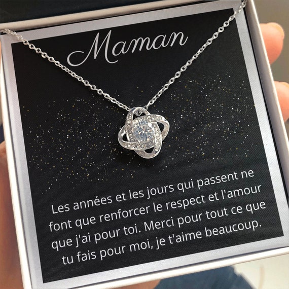 Cadeau Pour Maman Boite Cadeau Collier Pendantif Pour Mere Etsy