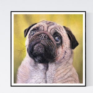 Pug Print - Pug Art - Pug Gifts - Pug Wall Art - Pug Art Print - Pug Decor - Dog Wall Art - Dog Art Prints - Dog Lover Gifts