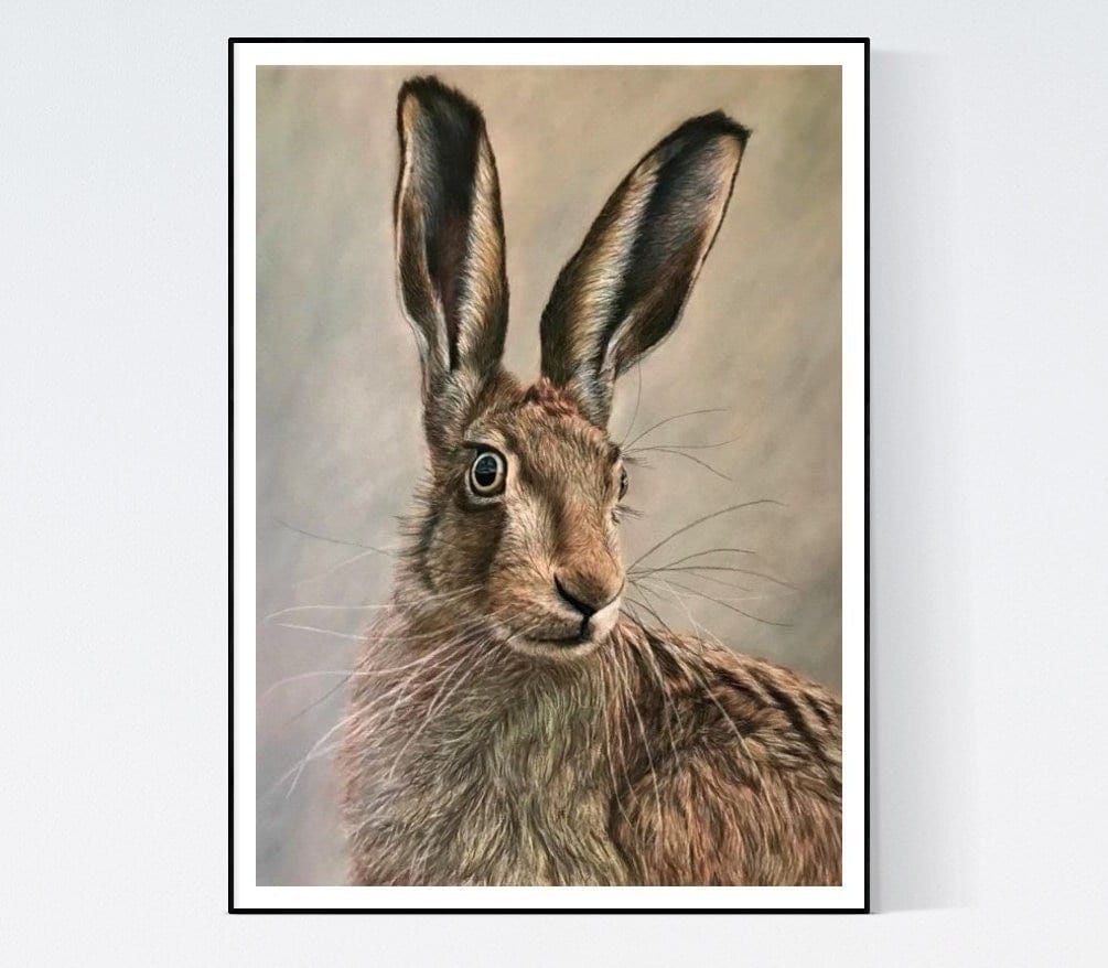 Hare Print - Rabbit Lover - Rabbit Wall Decor - Rabbit Gifts - Hare Art - Hare Artwork - Hare Wall Decor - Hare Wall Art - Hare Giclee Print