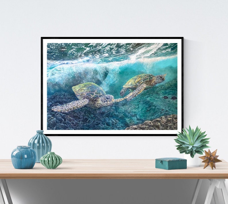 Sea Turtle Print Sea Turtle Art Sea Turtle Sea Turtle - Etsy