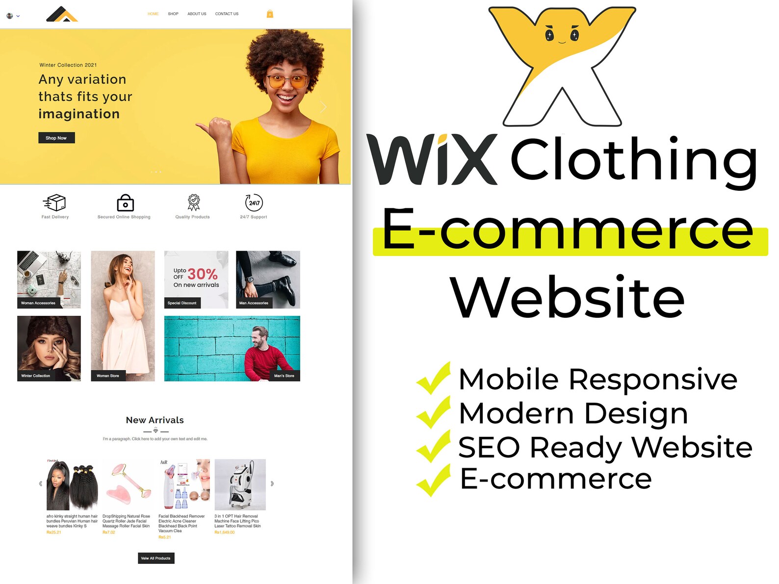 wix t shirt website