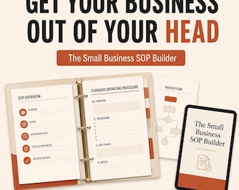 SOP Template Builder Workbook, 19-Page Small Business Procedure PDF With 10 Process