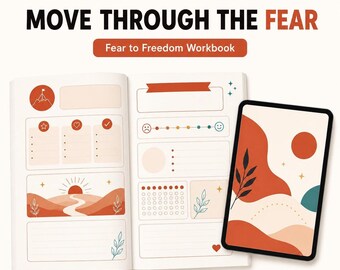 30 Day Challenge Confidence Workbook PDF | Guided Journal for Overthinking and Self-Doubt