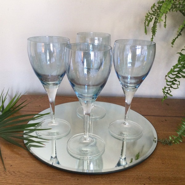 Blue Wine Glasses Etsy UK