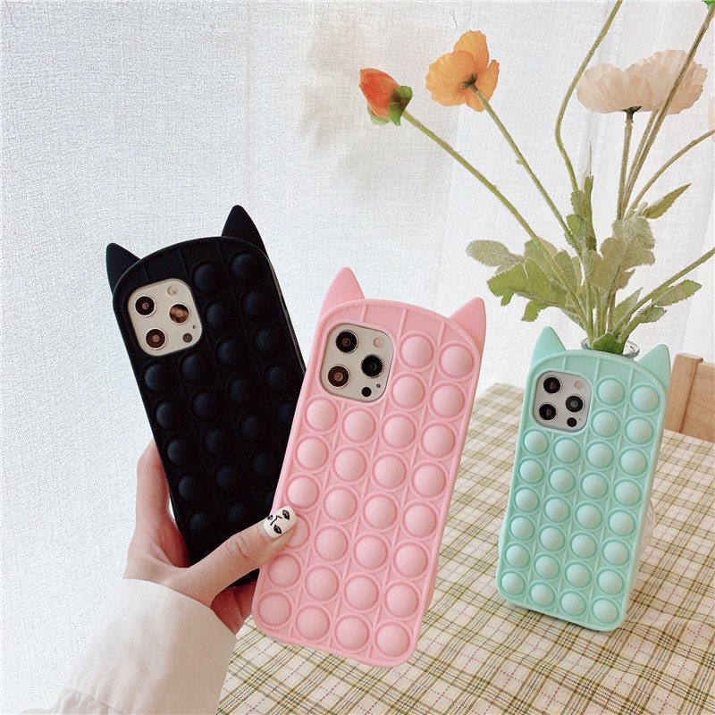 Fidget Toys Handyhülle Pop-It - Bubble Phone Case Stressspielzeug Für IPhone