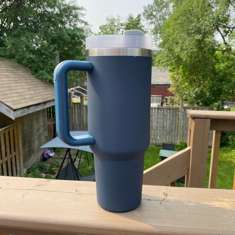 40 Oz Tumbler With Handle Stanley Quencher Dupe 40 Oz. Etsy