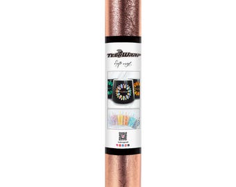 Teckwrap Craft Vinyl Roll - Textured Metallic Champagne and Rose Gold 12&quot; x 5 ft