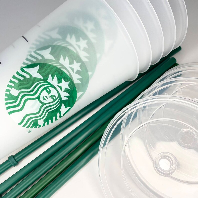 Bulk Reusable Starbucks Cold Cup With Straw and Lid Wholesale Etsy