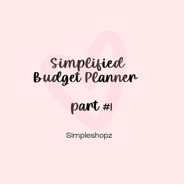 1-9 Simplified Budget Planner