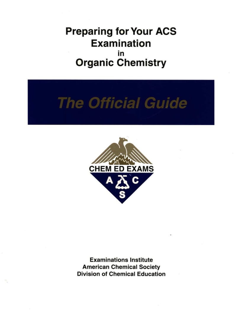 ACS Organic Chemistry I & II Guide Etsy