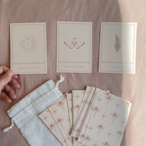 Intention Cards | Mindfulness Cards | Inspiration Cards | Affirmation Cards | Oracle Card Deck | Journal Cards | Self Love | Positive Growth