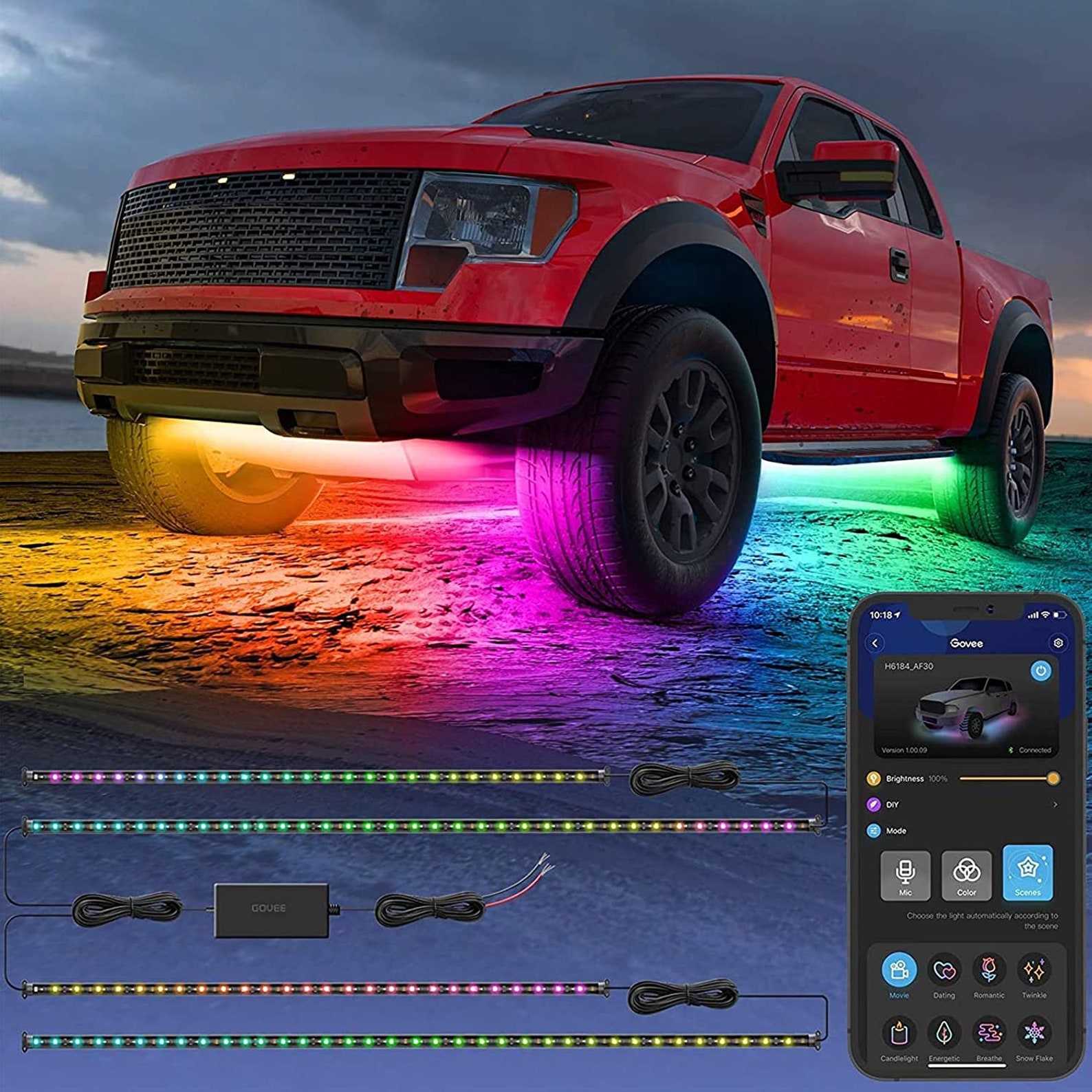 Govee Exterior Car LED Lights RGBIC Underglow Car Lights with | Etsy