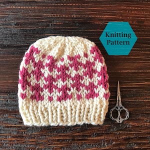 Puzzled Beanie Knitting Pattern