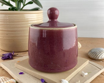 Gewürzdose - Zuckerdose - Keramikdose mit Deckel - handgemachte Keramik - Einzelstück - Gewürzdose Keramik