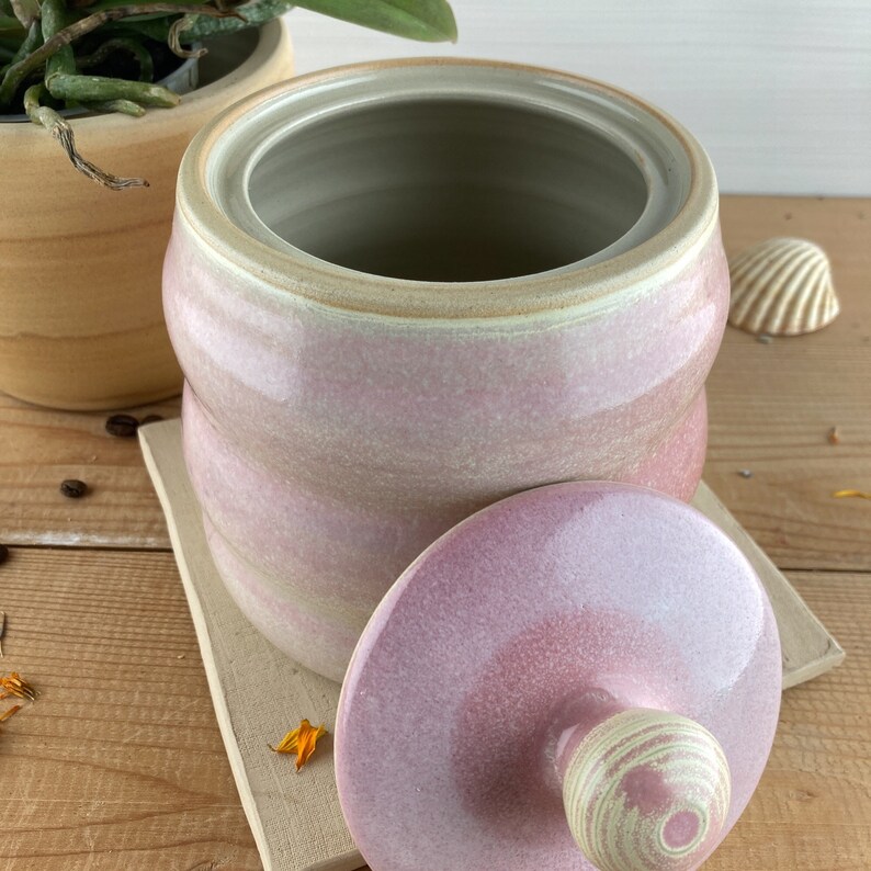 Aufbewahrungsdose Vorratsdose Keramikdose mit Deckel handgemachte Keramik Bild 6