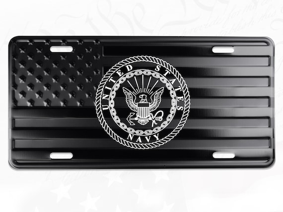 Wholesale Embossed License Plate - Flag Stars and Stripes