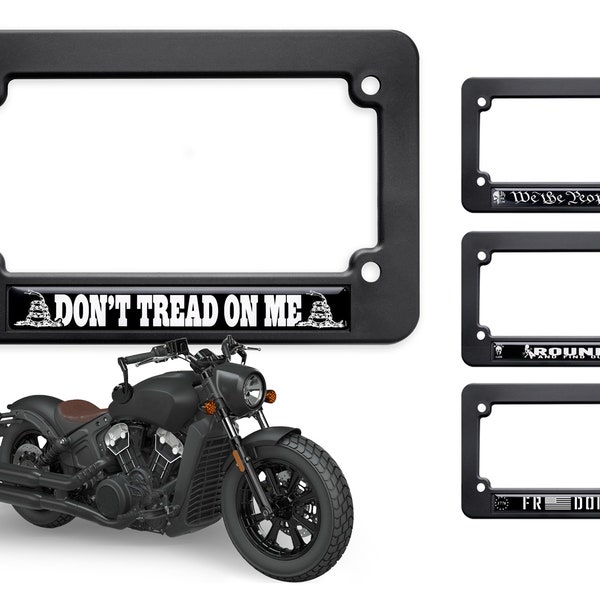 Motorcycle License Plate Frames Etsy