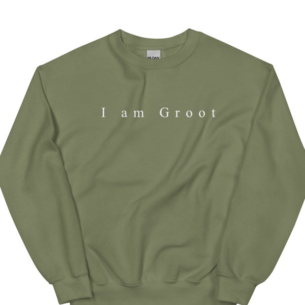 Groot - I am Groot Crewneck / Avengers Marvel Inspiriertes Sweatshirt