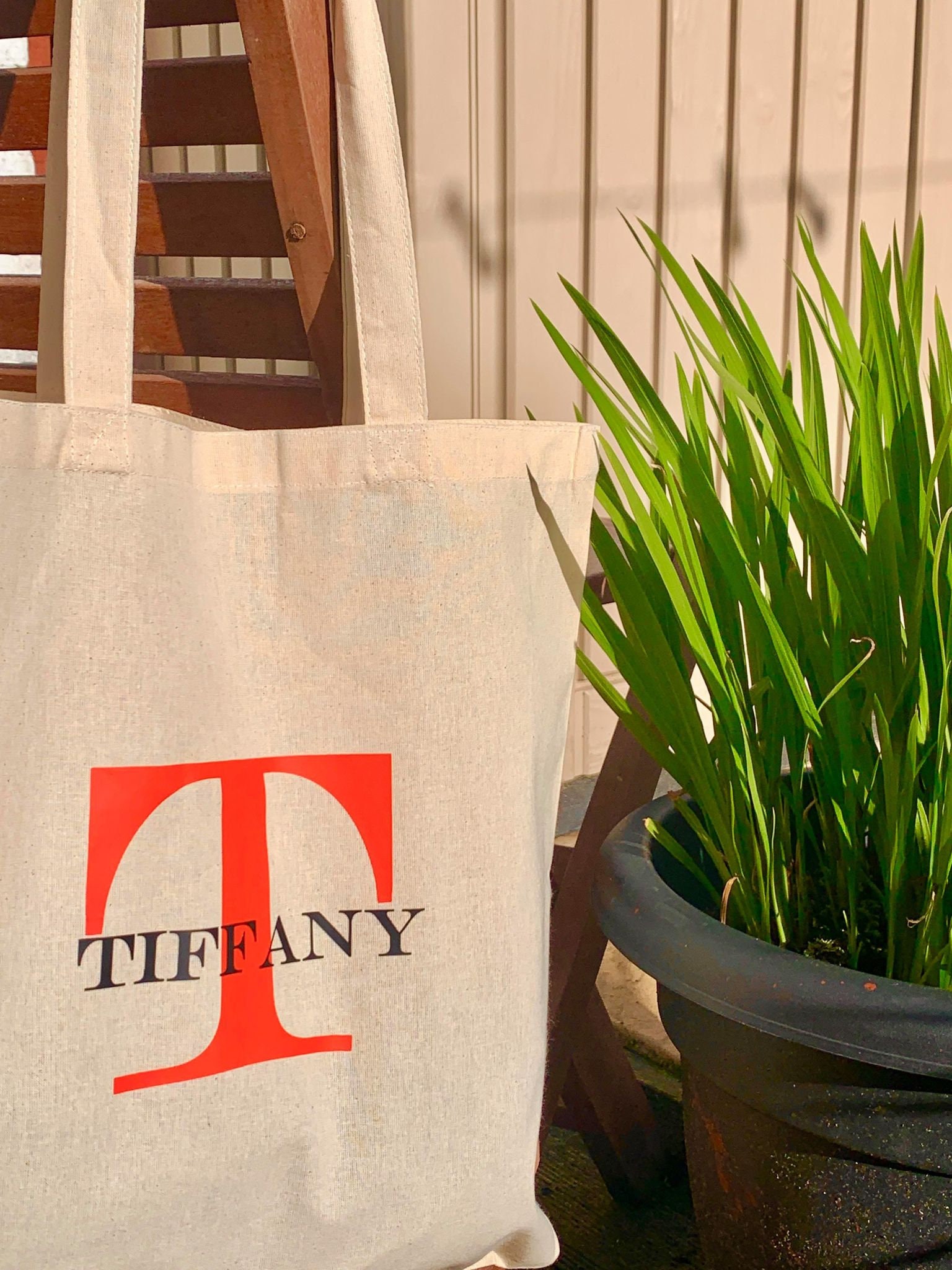 Personalised Name Tote Bags Etsy