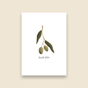 Oliven karte - Etsy.de