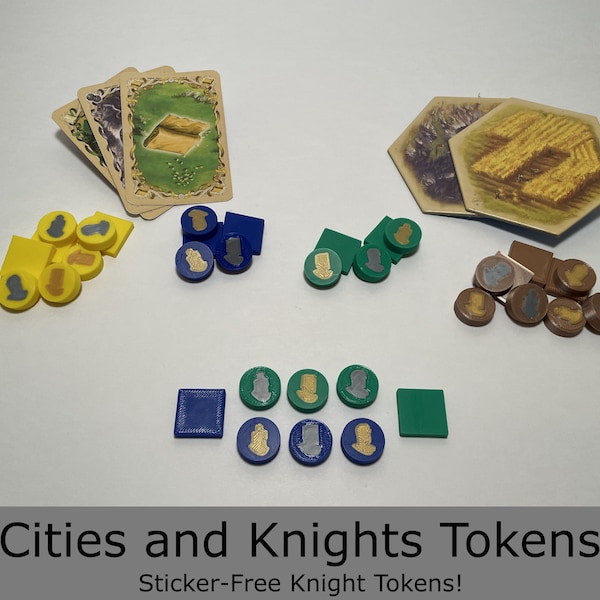 Knight Token Game Pieces