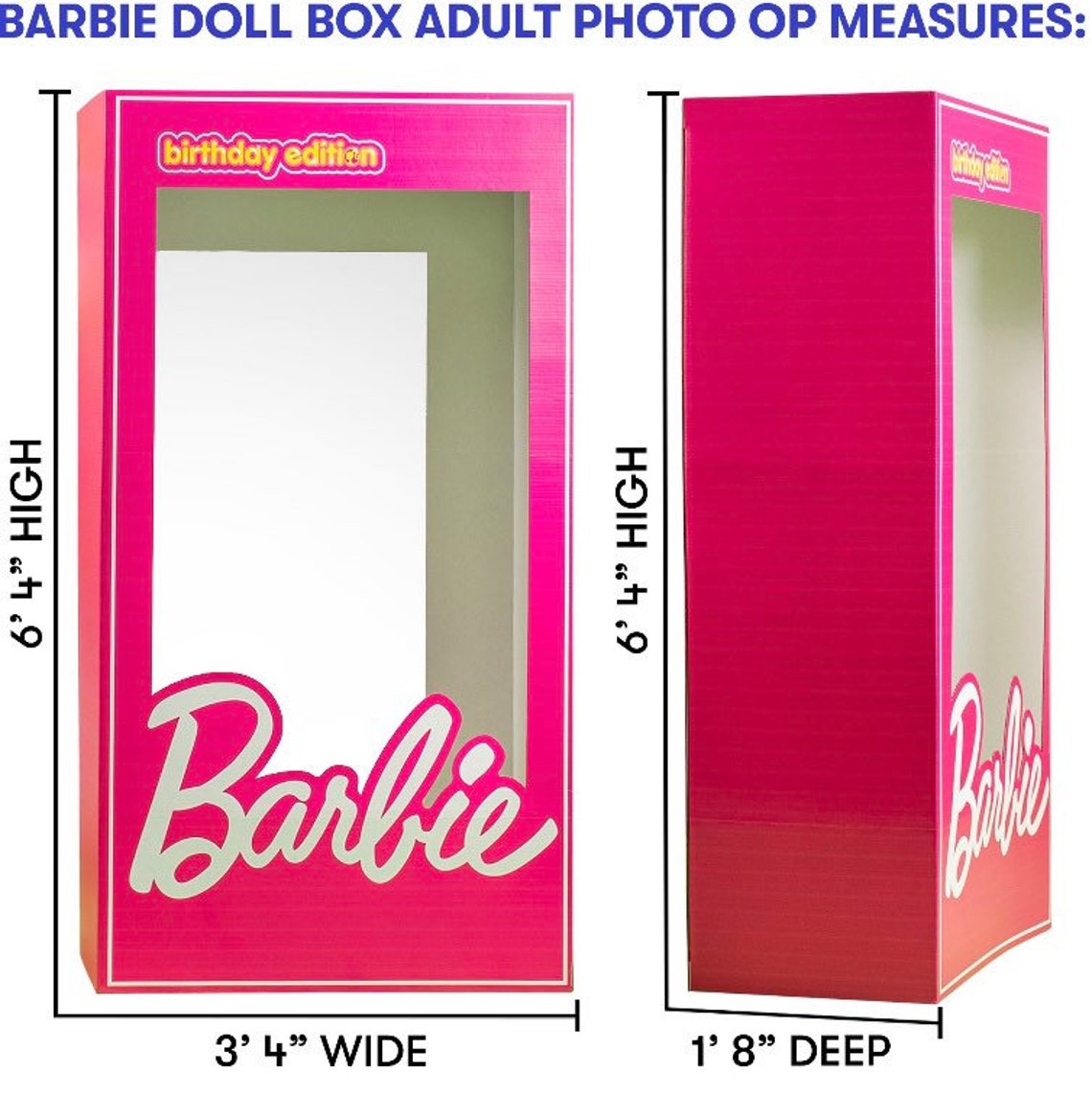 Life size Barbie Photo Box | Etsy