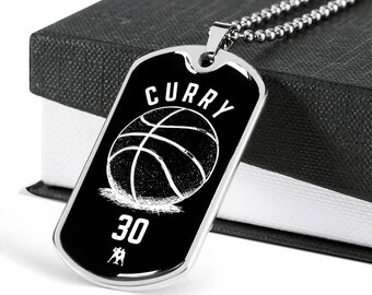 Naszyjnik Stephan Curry dla córek grających w koszykówkę, prezenty dla córek, naszyjnik koszykarski dla córek, prezent dla córek grających w koszykówkę