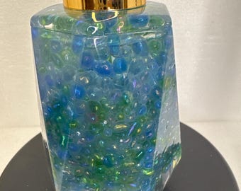 Resin soap or lotion dispenser in unique designs