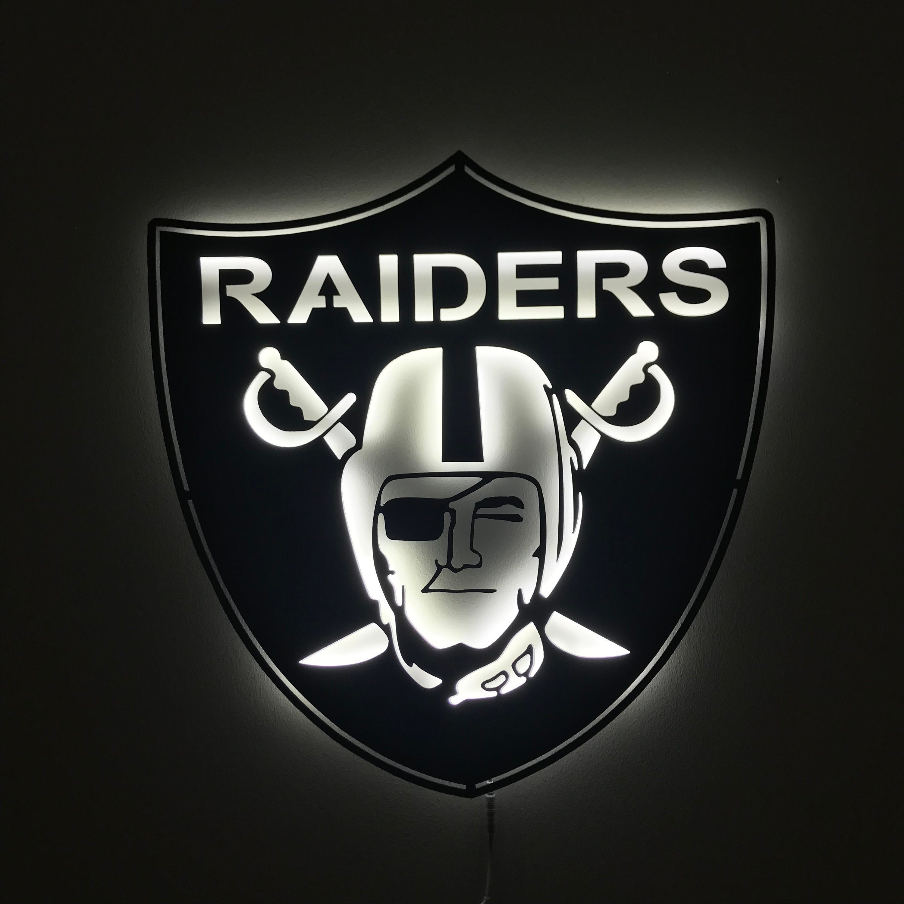 NFL Las Vegas Raiders Grilling Zone Metal Sign - The Whiskey Cave