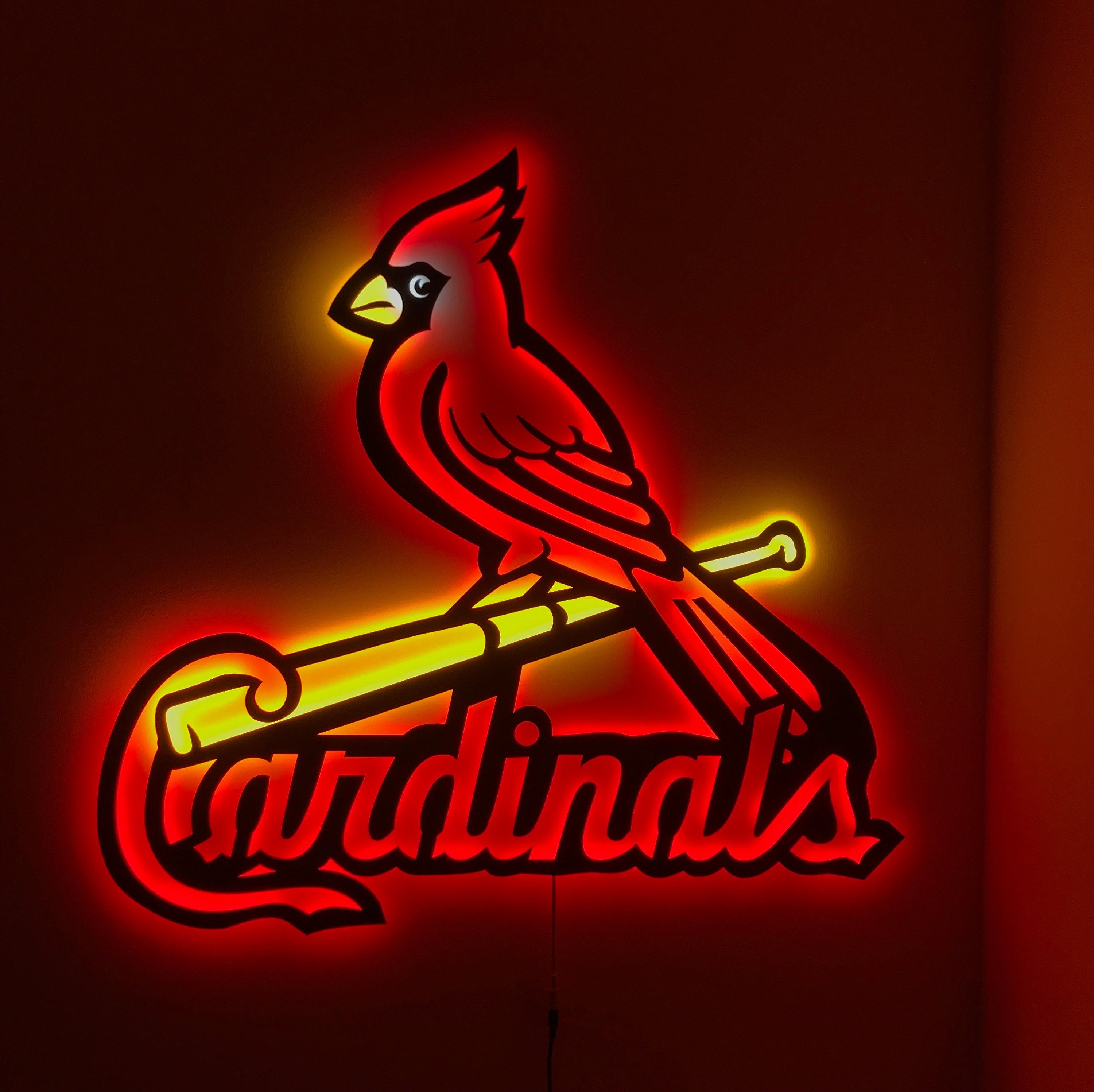 St. Louis Cardinals Metal Wall Art Baseball Metal Wall Art 