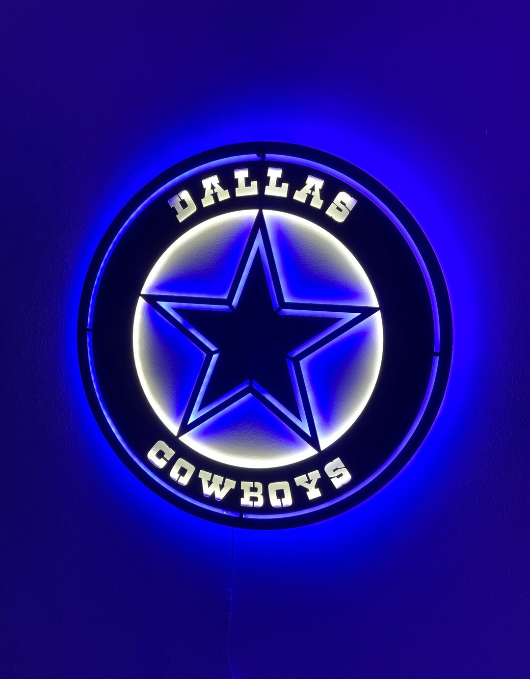 Dallas Cowboys Wall Decor Dallas Wall Decor Custom Metal Etsy