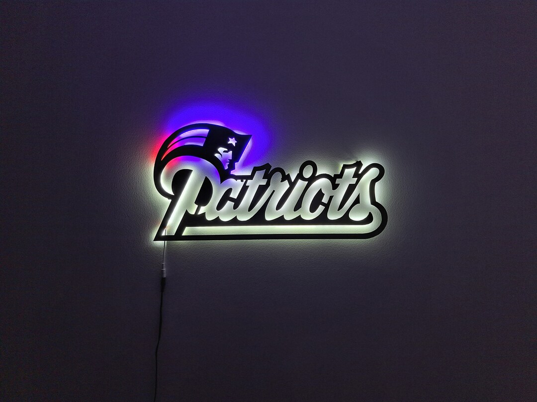 New England Metal Wall Art Patriots Wall Decor Custom Metal Etsy