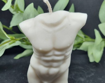 Sensual Male Torso Kerze - Sojawachs - Individualisierbar