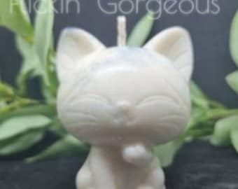 Flame of the Feline Cat Soy Wax Candle - Customizable