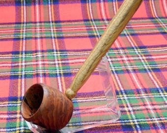 Coffee Scoop - Redwood Burl Scoop with Zebrawood Handle