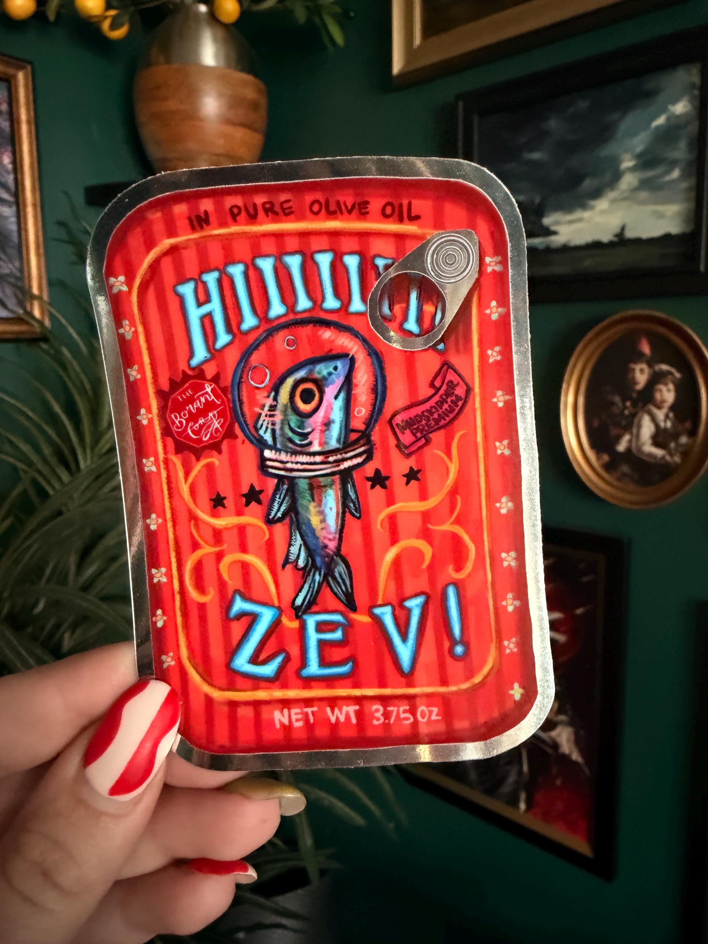 Zei Sticker Name Hiiiii Zev Vinyl Sticker - Etsy