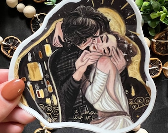 Galactic Kiss Waterproof Sticker