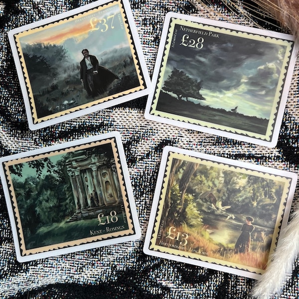 Pride & Prejudice Postage Vinyl Sticker Pack