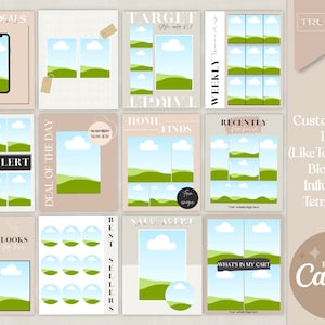 12 Customizable Canva Templates for LiketoKnow.It Bloggers & Influencers | Social Media Templates | LTK Product Collage Templates