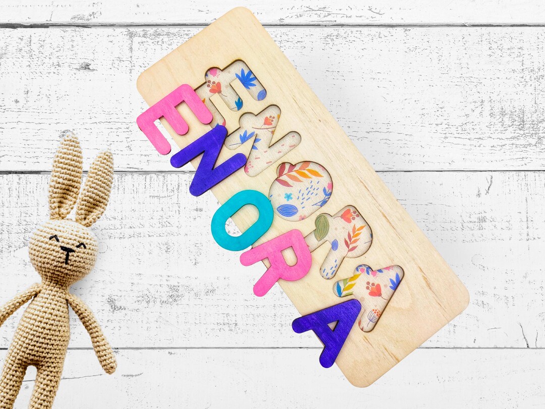 Puzzle prénom bois personnalisé bébé, Cadeau naissance fille ou garçon, Jouet Montessori 1 an, Idée cadeau baptême original - France Puzzle prénom bois personnalisé bébé, Cadeau naissance fille ou garçon, Jouet Montessori 1 an, Idée cadeau baptême original - France